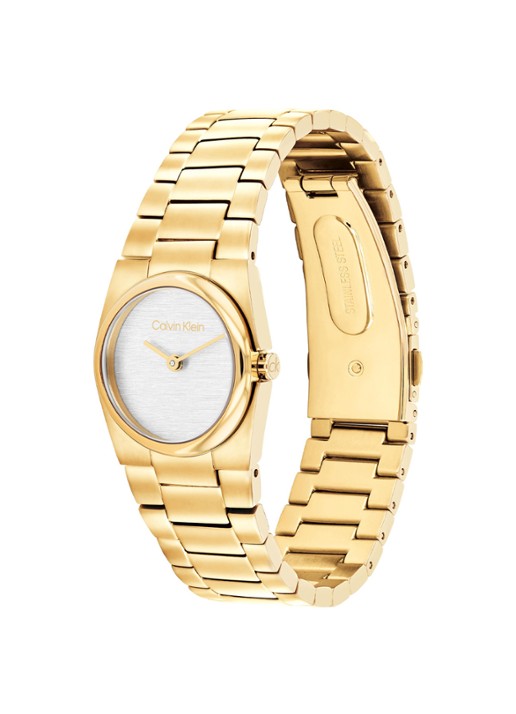 Calvin Klein Horloge CK25100122   - detail goud