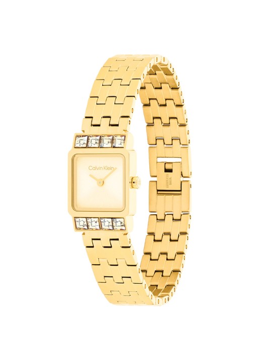 Calvin Klein Horloge CK25100162  - detail goud