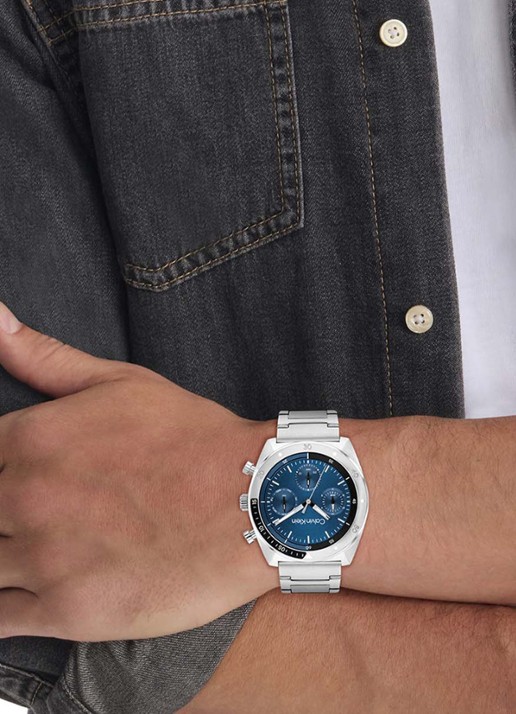 Calvin Klein Horloge CK25200464  - voorkant 2 zilver