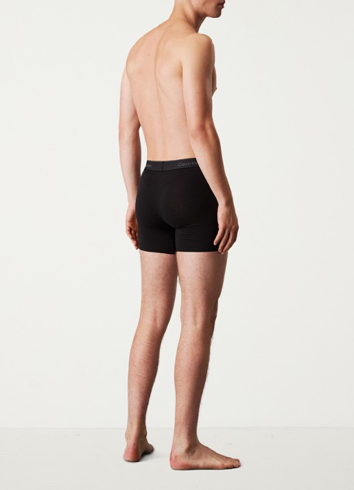 Calvin Klein Icon boxershorts met logoband in 3-pack - achterkant 3 blauw
