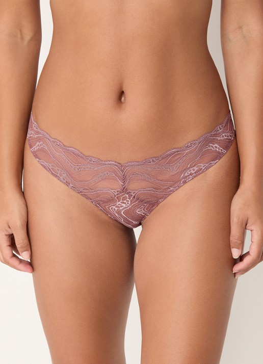 Calvin Klein Instinct hipster van kant - detail oudroze