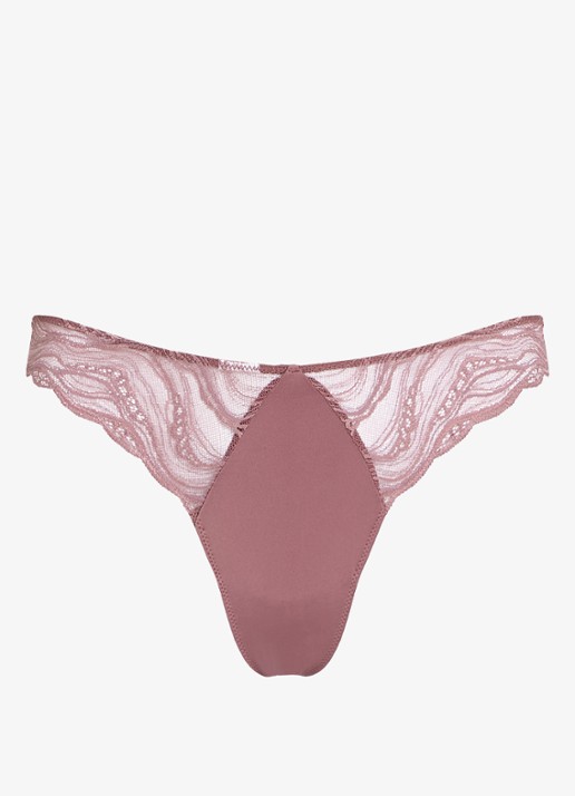 Calvin Klein Instinct string van kant - voorkant 7 oudroze