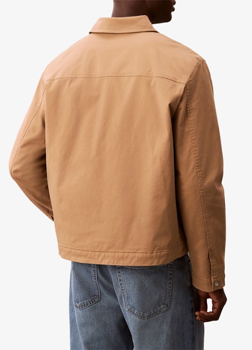 Calvin Klein Jack met logo - achterkant bruin