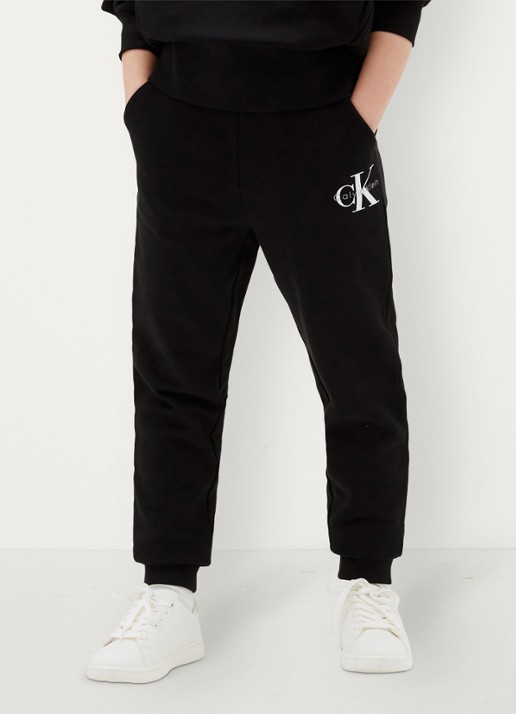 Calvin Klein Joggingbroek met logoborduring - detail 2 zwart