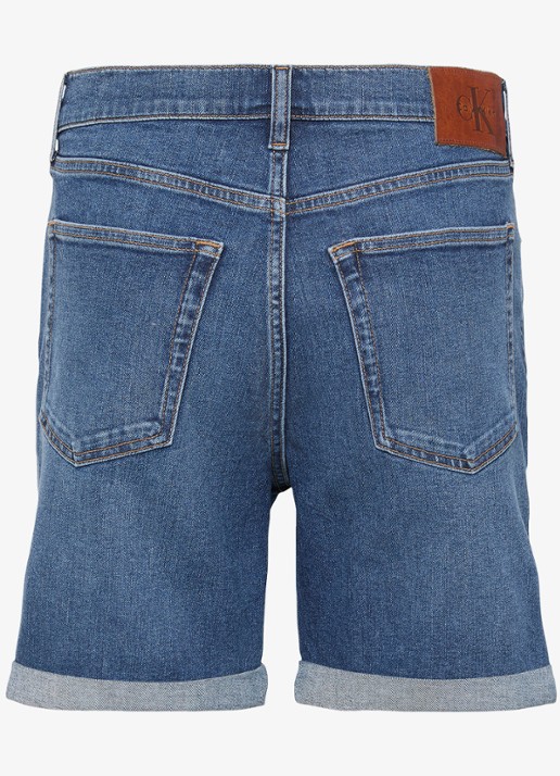 Calvin Klein Korte broek van denim - achterkant denim