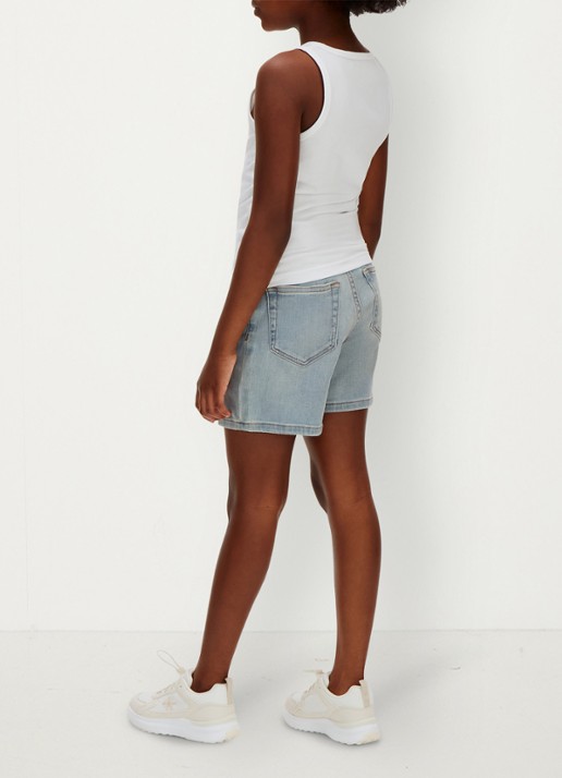 Calvin Klein Korte broek van katoen - achterkant 4 denim
