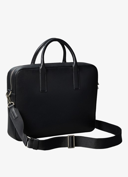 Calvin Klein Laptoptas met logo - detail black-ub1 /  zwart