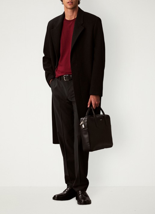 Calvin Klein Laptoptas met logo - voorkant 5 black-ub1 /  zwart