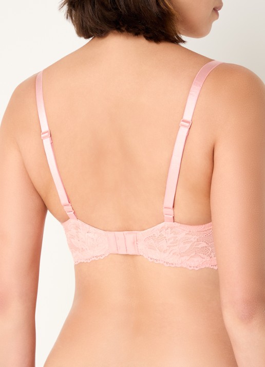 Calvin Klein Lift Demi voorgevormde bh met light push-up - achterkant 5 zalmroze