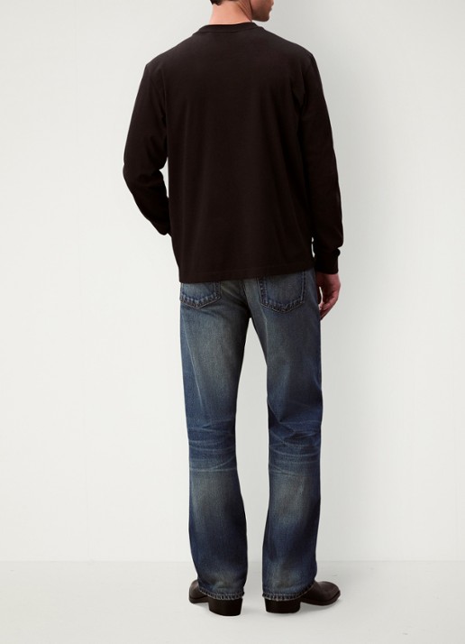 Calvin Klein Longsleeve met logo - achterkant 3 zwart