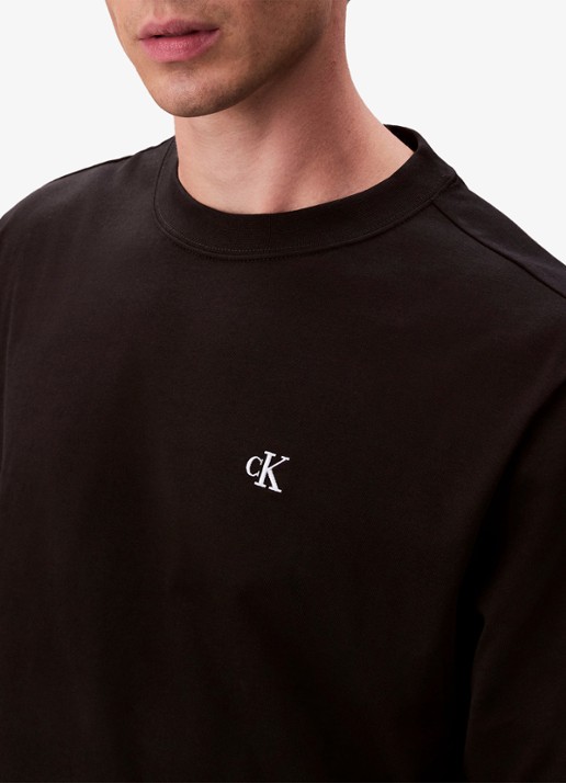Calvin Klein Longsleeve met logo - detail 5 zwart