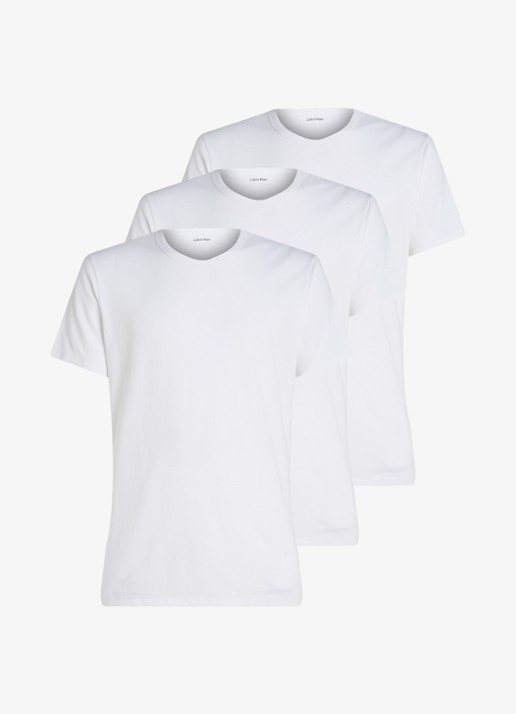 Calvin Klein Lounge T-shirt in 3-pack - voorkant wit