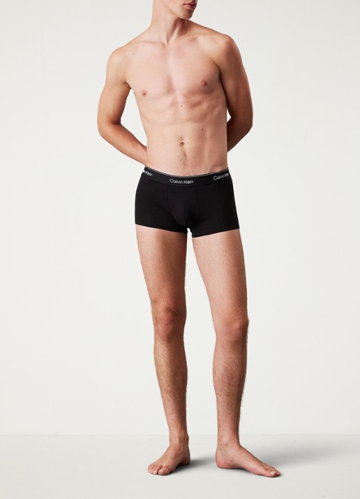 Calvin Klein Low Rise Trunk boxershorts 3-pack - detail 4 diepzwart