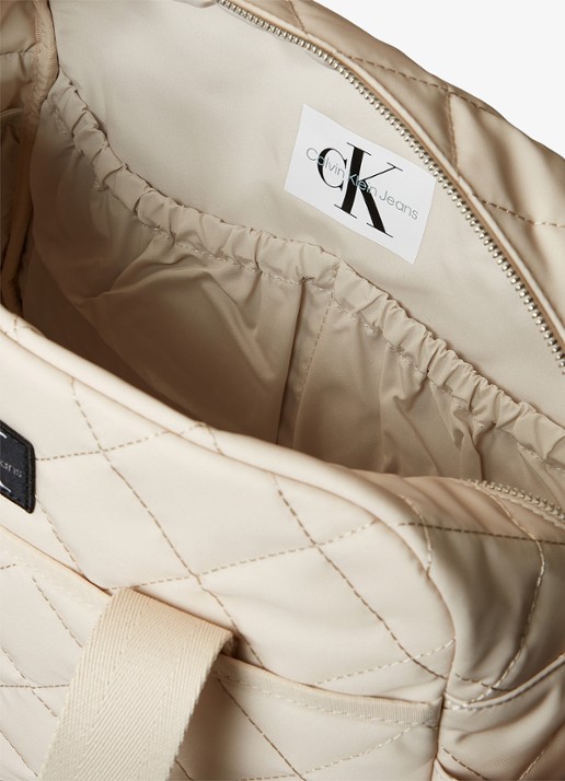 Calvin Klein Luiertas met logo - detail 3 beige