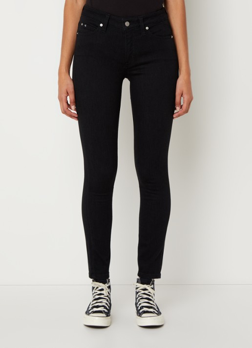 Calvin Klein Mid waist skinny jeans met gekleurde wassing