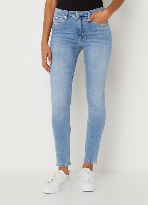 Calvin Klein Mid waist skinny jeans met lichte wassing