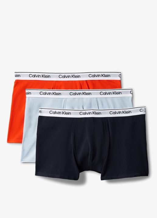 Calvin Klein Modern boxer met logoband in 3-pack - voorkant orange