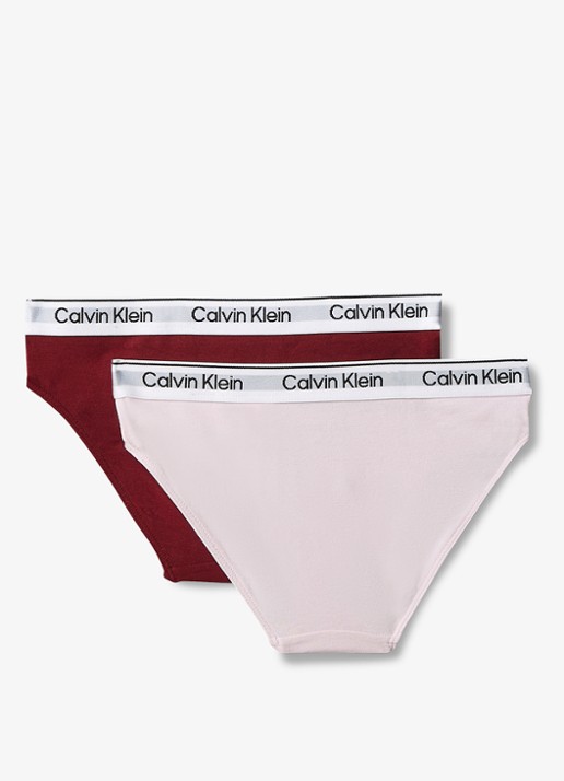 Calvin Klein Modern hipster in 2-pack - voorkant 2 bordeauxrood