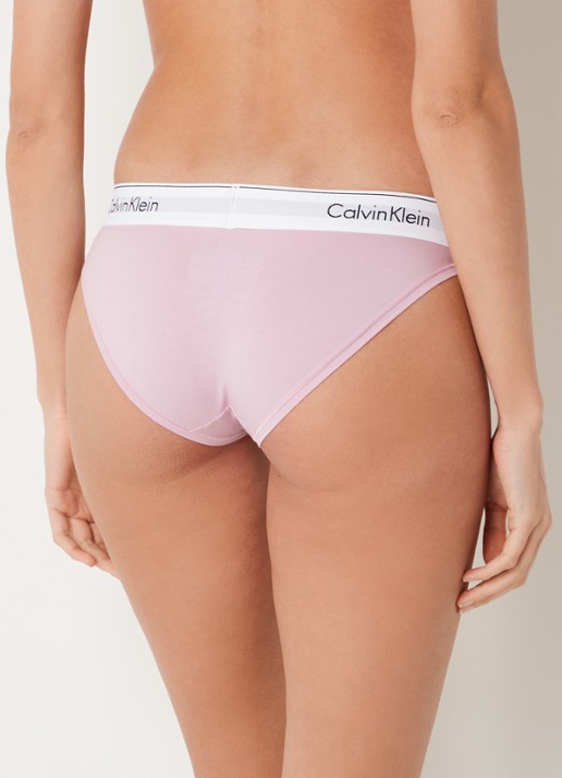 Calvin Klein Modern hipster met logoband - achterkant 5 mauve mist  / violet