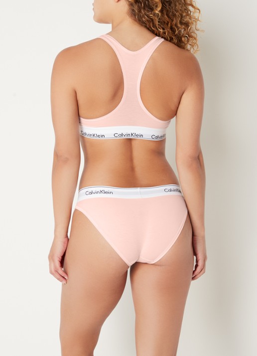Calvin Klein Modern hipster met logoband - achterkant 7 nymphs thigh  / roze