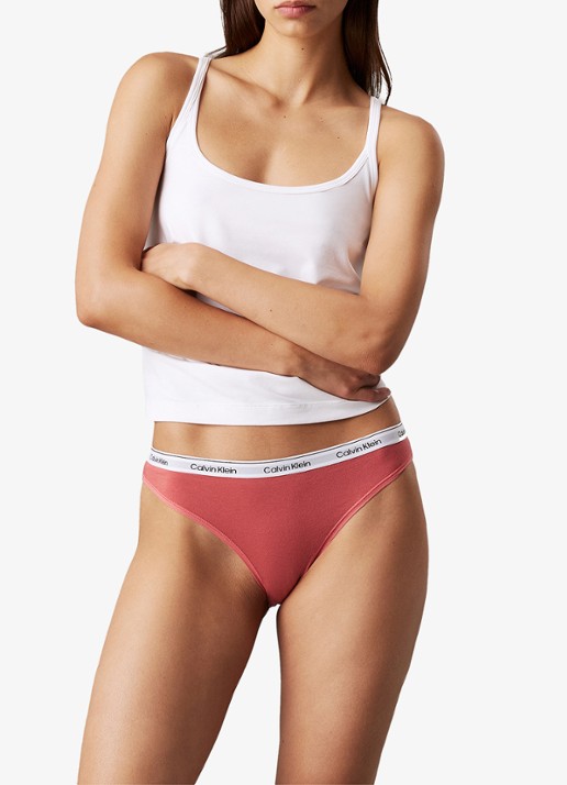 Calvin Klein Modern hipster met logoband - detail 3 dusty cedar / oranje