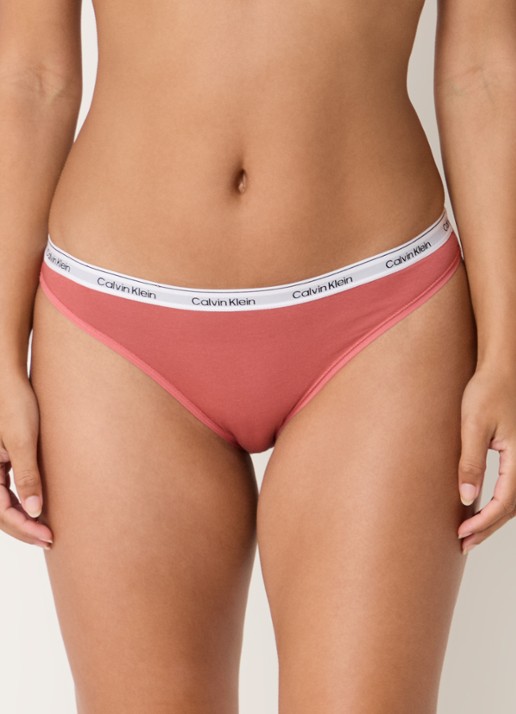 Calvin Klein Modern hipster met logoband - detail 5 dusty cedar / oranje