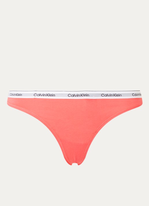 Calvin Klein Modern hipster met logoband - voorkant calypso coral / roze