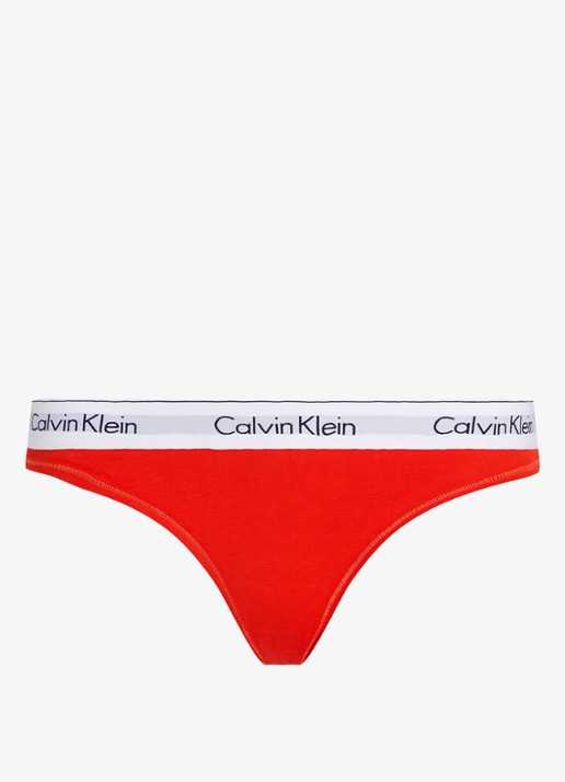 Calvin Klein Modern hipster met logoband - voorkant 4 molten / rood