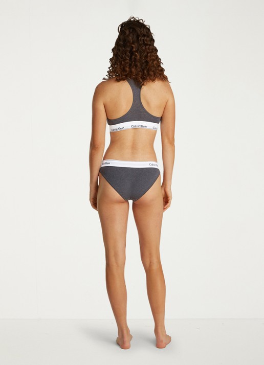 Calvin Klein Modern hipster met logoband - achterkant 8 charcoal grey heather/ashford grey / grijs
