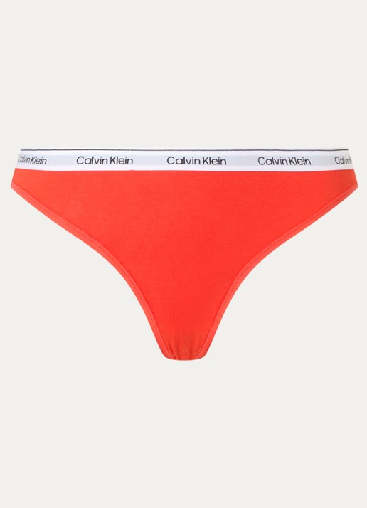 Calvin Klein Modern hipster met logoband - voorkant 3 molten / rood