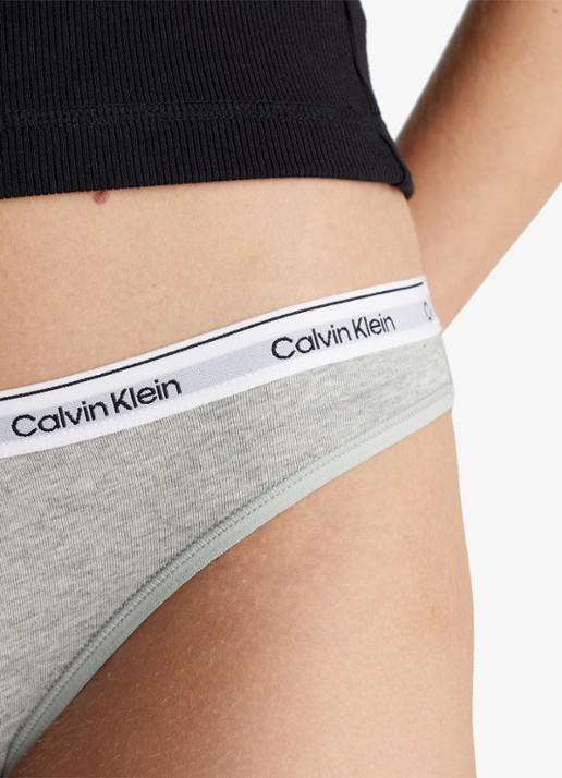 Calvin Klein Modern hipster met logoband - detail 9 grey heather / grijs