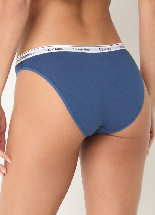 Calvin Klein Modern hipster met logoband - achterkant 4 dark denim-cec / blauw