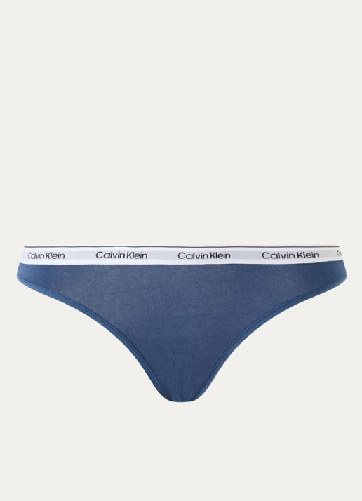 Calvin Klein Modern hipster met logoband - voorkant 3 dark denim-cec / blauw