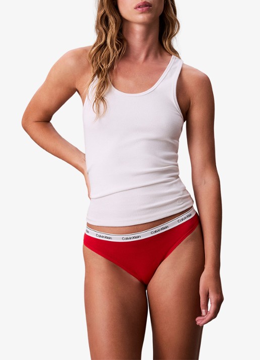 Calvin Klein Modern hipster met logoband - voorkant 2 adrenaline rush-vmt / rood