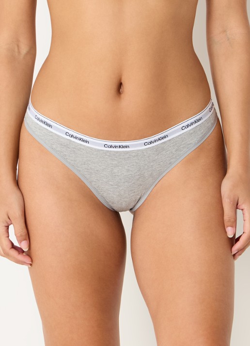 Calvin Klein Modern string met logoband - detail 5 grey heather / grijs