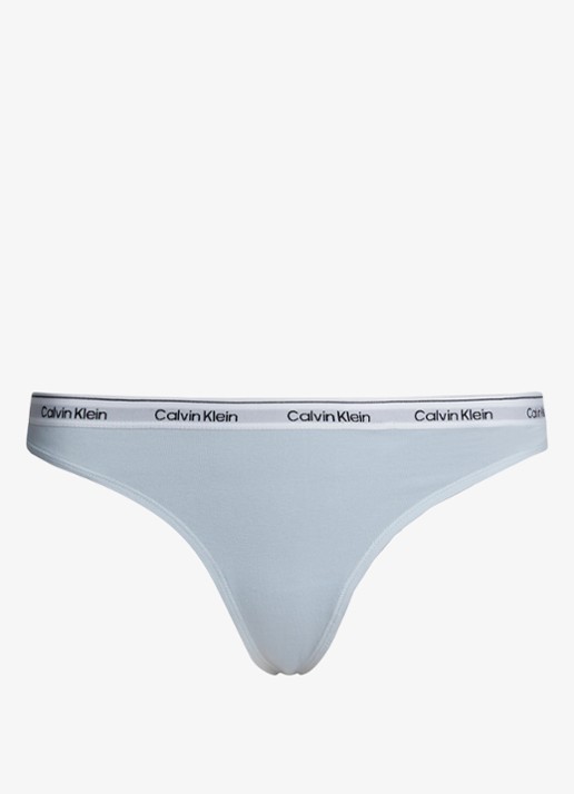 Calvin Klein Modern string met logoband - voorkant plein air / blauw