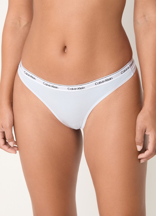 Calvin Klein Modern string met logoband - detail 4 plein air / blauw