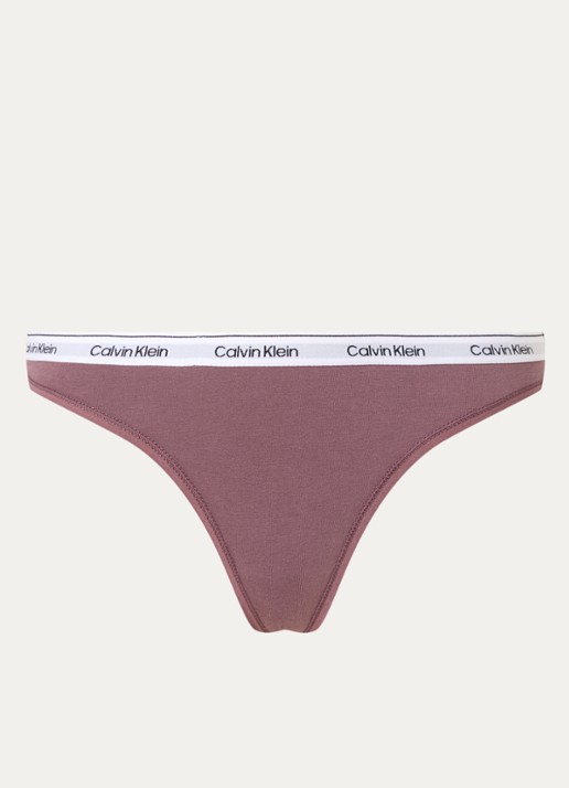 Calvin Klein Modern string met logoband - voorkant 2 keepsake rose / roze