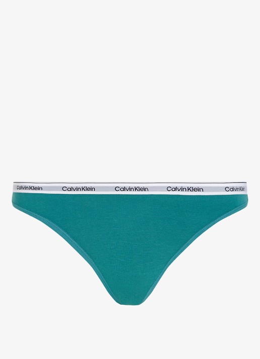 Calvin Klein Modern string met logoband - voorkant lively teal / groen