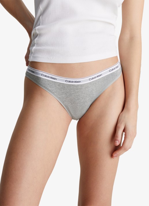 Calvin Klein Modern string met logoband - detail 7 grey heather / grijs
