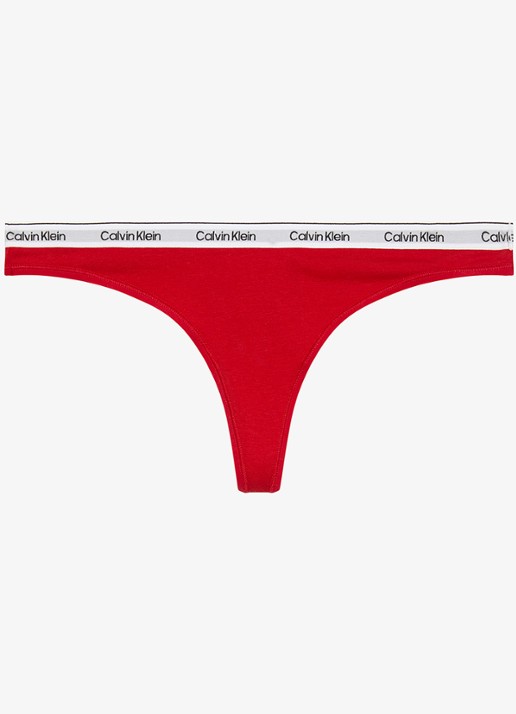 Calvin Klein Modern string met logoband - voorkant 6 adrenaline rush-vmt / rood