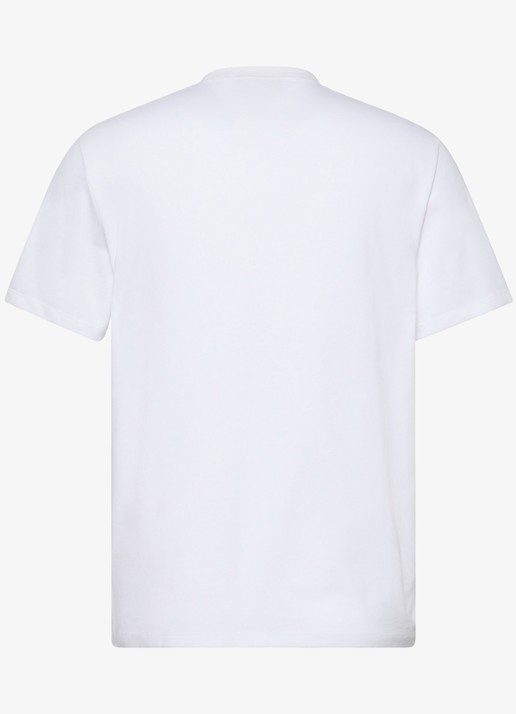 Calvin Klein Mono T-shirt met logo - detail 4 wit
