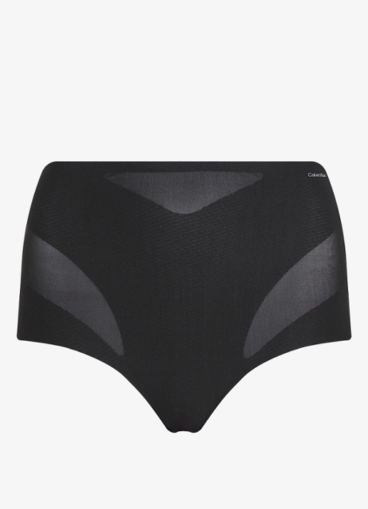Calvin Klein Naadloze corrigerende string - voorkant 2 zwart