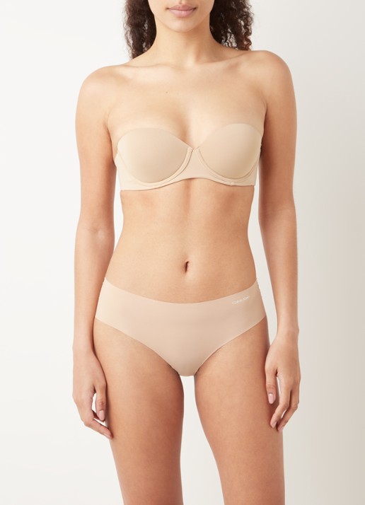 Calvin Klein Naadloze hipster - voorkant 4 donkerbeige