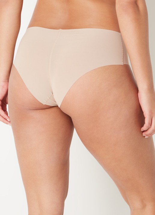 Calvin Klein Naadloze hipster - achterkant 2 donkerbeige