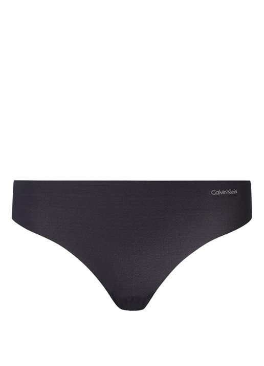 Calvin Klein Naadloze string - voorkant 3 zwart