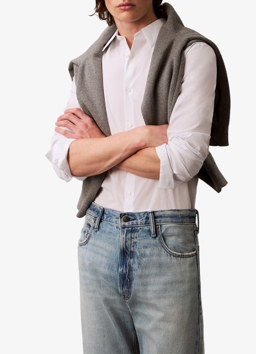 Calvin Klein Overhemd met logoborduring
