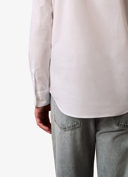 Calvin Klein Overhemd met logoborduring - detail 5 gebroken wit