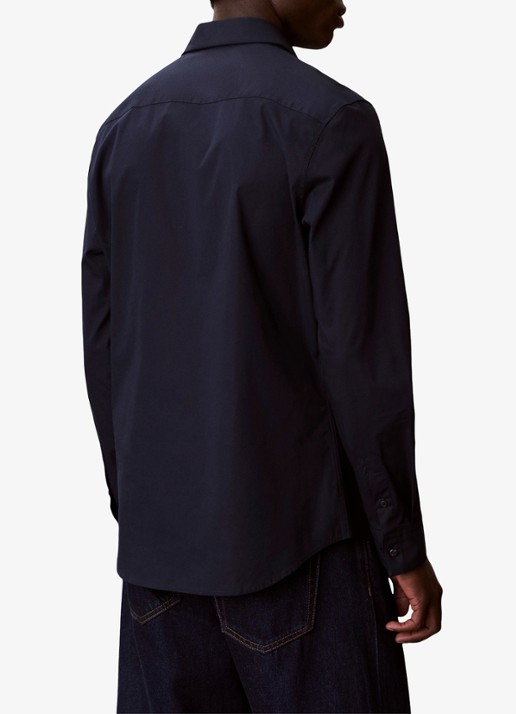 Calvin Klein Overhemd met logoborduring - achterkant dark sapphire-cef