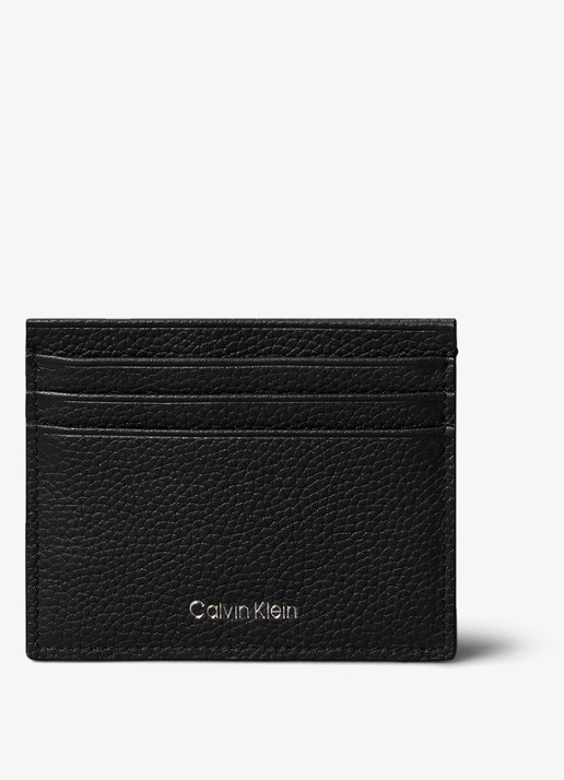 Calvin Klein Pasjeshouder van leer met logo